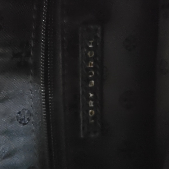 Tory Burch black leather clutch bag - Picture 4 of 5